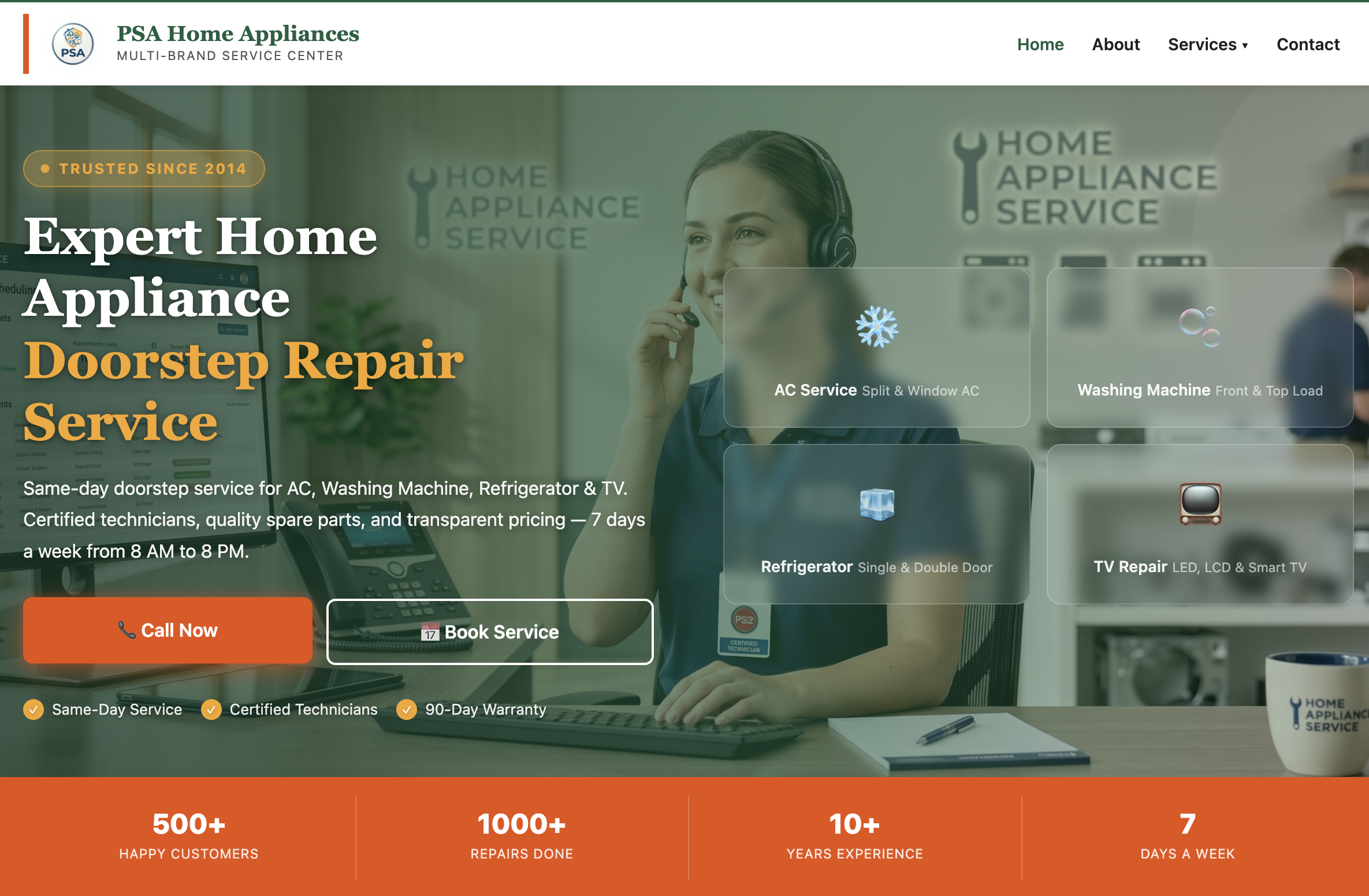 PSA Home Appliances project preview